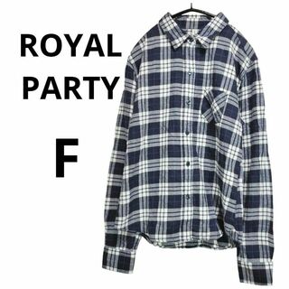 【ROYAL PARTY】ロイヤルパーティ シャツ（F）ネイビー コットン 綿