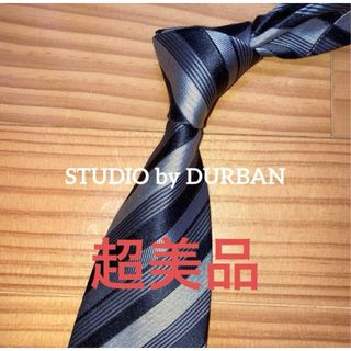 D’URBAN - 超美品　ターバン　ブラックストライプ