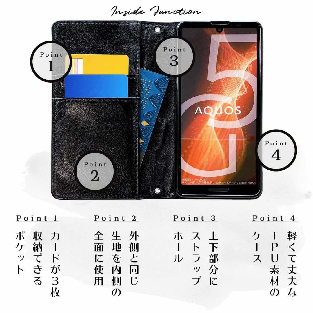 KYV44 Qua phone QZ DIGNO A ケース カバー 手帳型ケー スマホ/家電/カメラのスマホアクセサリー(その他)の商品写真