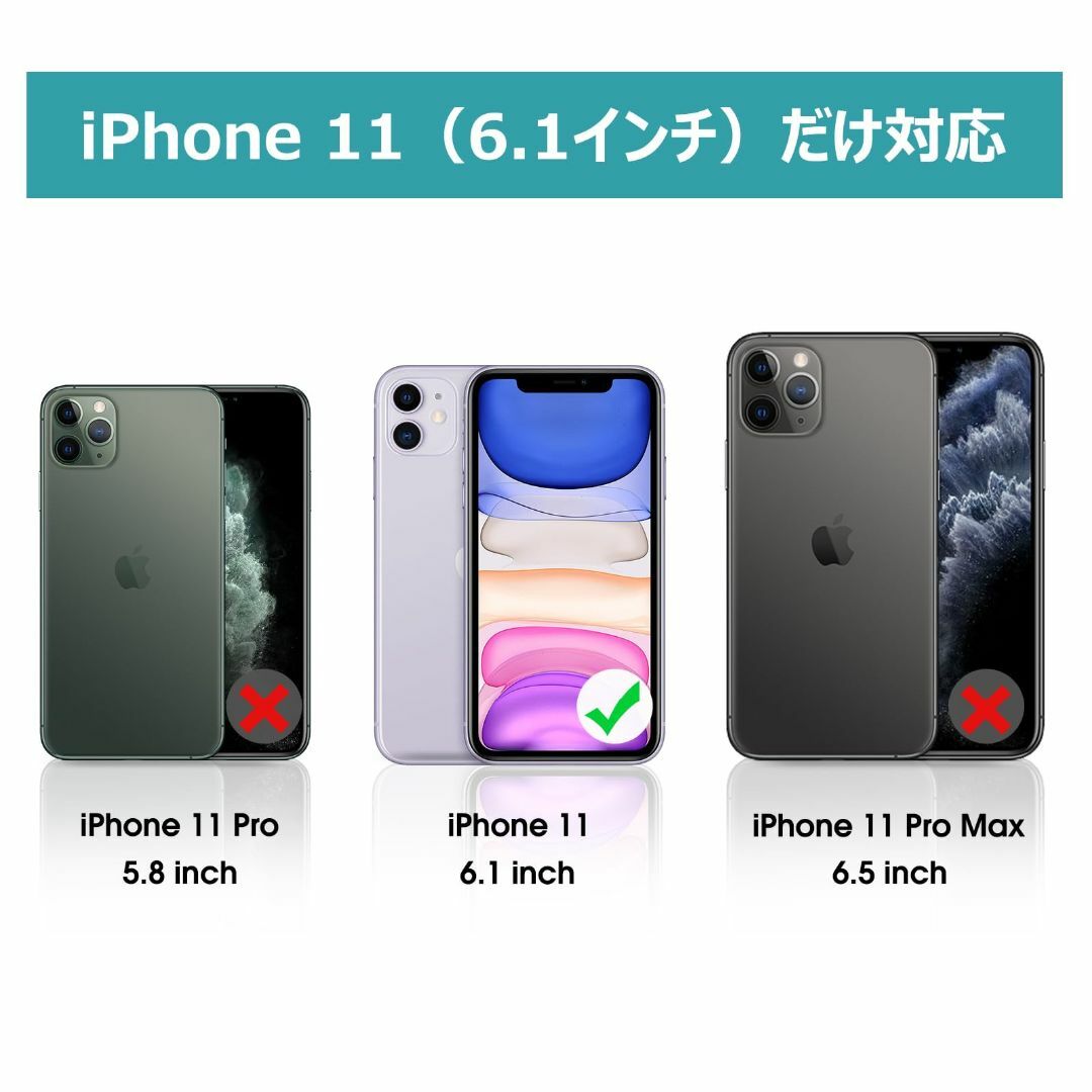 【色:ブラック】Gladgogo iPhone 11 バッテリーケース【6000 スマホ/家電/カメラのスマホアクセサリー(その他)の商品写真