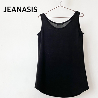 JEANASIS - ジーナシス　ブラック　タンクトップ　ノースリーブ　トップス　フリーサイズ