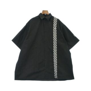 RAF SIMONS ラフシモンズ カジュアルシャツ S 黒 【古着】【中古】