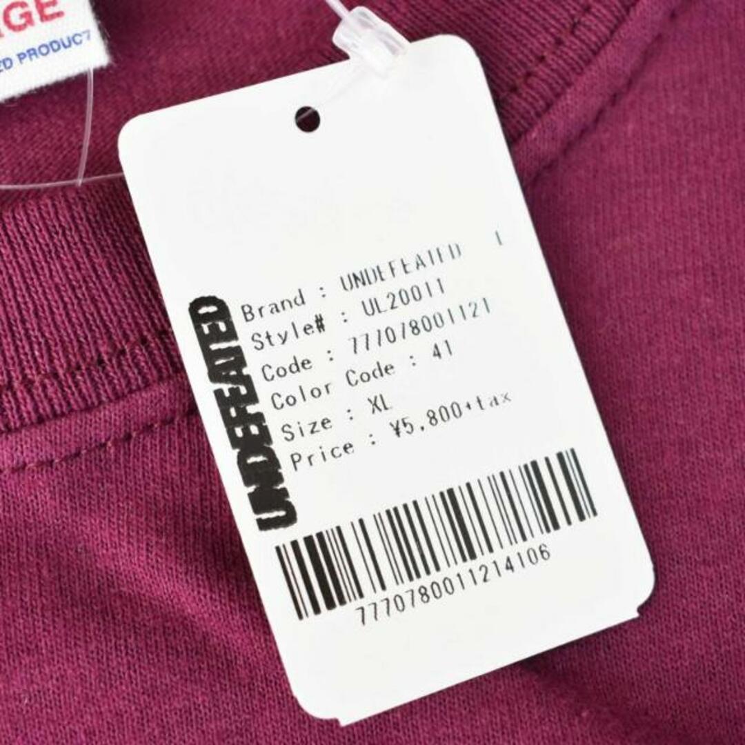 UNDEFEATED(アンディフィーテッド)のアンディフィーテッド Tシャツ カットソー 半袖 ロゴ 赤紫 XL メンズのトップス(Tシャツ/カットソー(半袖/袖なし))の商品写真