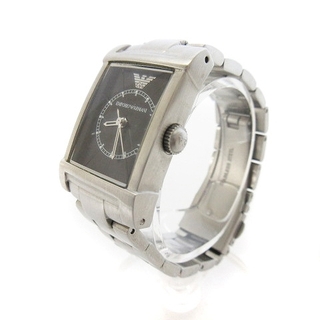 エンポリオアルマーニ(Emporio Armani)のエンポリオアルマーニ AR-9003L 腕時計 スクエア 黒文字盤 クオーツ(腕時計)