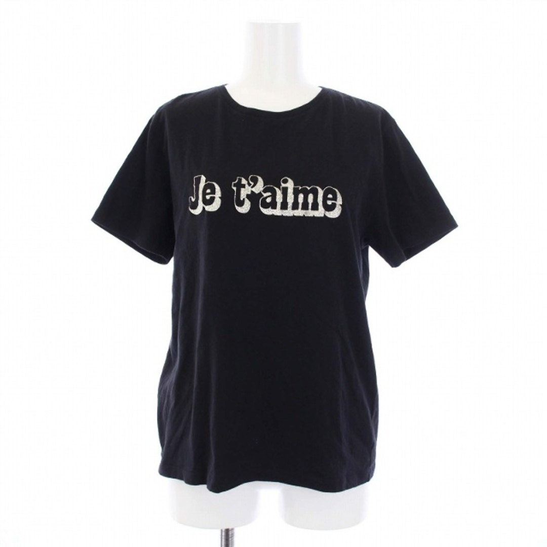 celine(セリーヌ)のセリーヌ 20SS Je t'aime Tシャツ カットソー 半袖 ロゴ 黒 レディースのトップス(Tシャツ(半袖/袖なし))の商品写真