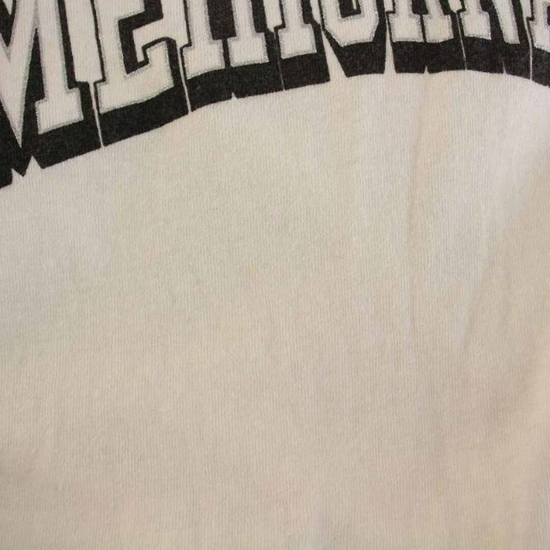 AMERICANA(アメリカーナ)のアメリカーナ Tシャツ カットソー ラグランスリーブ 五分袖 白 グレー レディースのトップス(その他)の商品写真