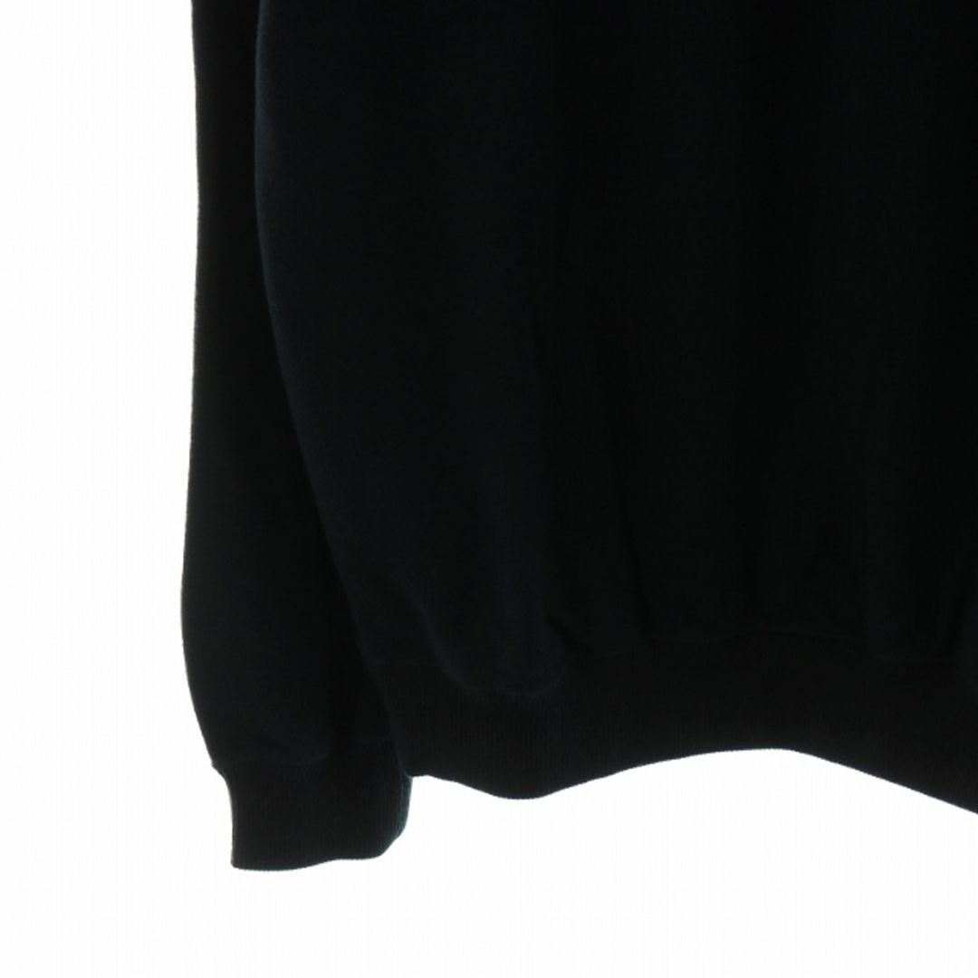 KENZO(ケンゾー)のKENZO GOLF ニット セーター ハーフジップ 刺繍 4 L 黒 メンズのトップス(ニット/セーター)の商品写真