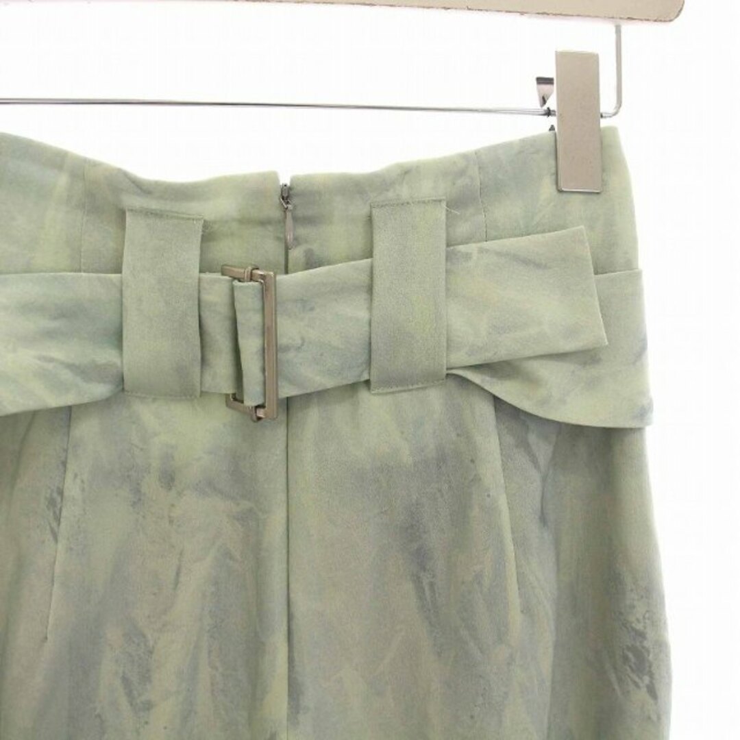 クラネ TINT EBRU TUCK PANTS タックパンツ 0 水色 薄緑 レディースのパンツ(その他)の商品写真