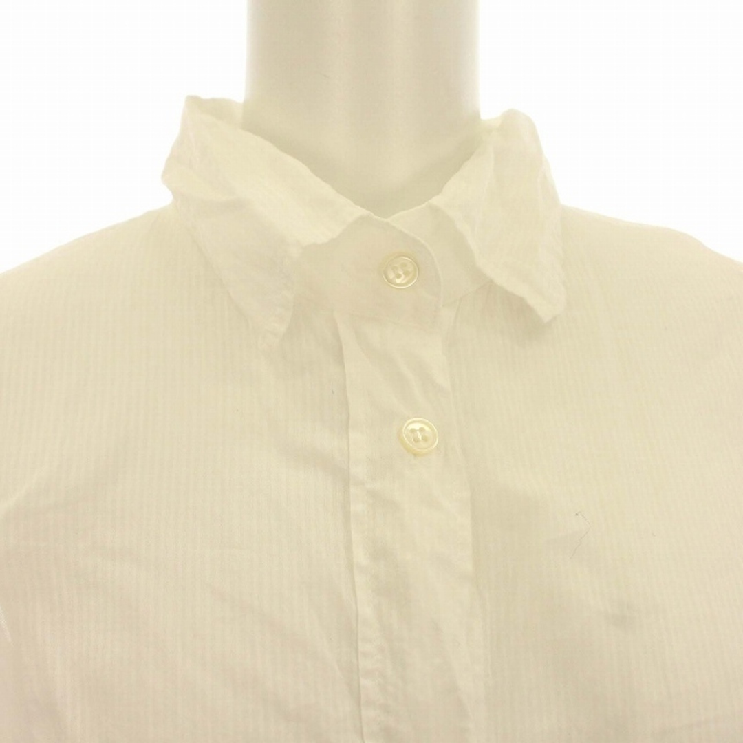 フォルテ FORTE FORTE Shirt シャツ 長袖 ストライプ 1 白 レディースのトップス(シャツ/ブラウス(長袖/七分))の商品写真