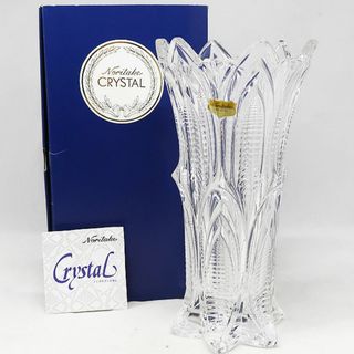 ノリタケ(Noritake)の未使用 Noritake CRYSTAL ノリタケ クリスタル ガラス 花瓶(花瓶)