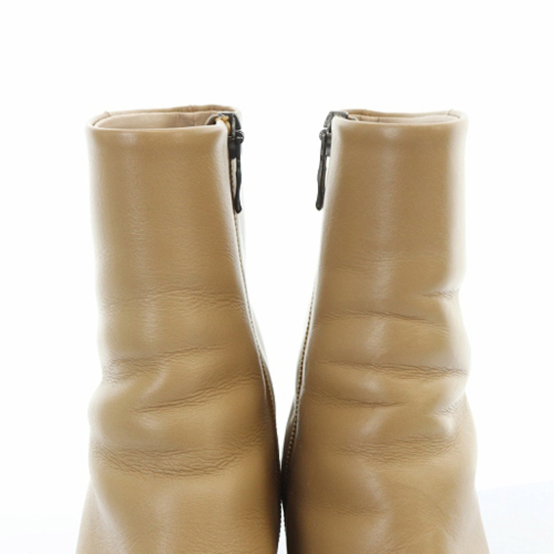 DIANA(ダイアナ)のダイアナ ショートブーツ チャンキーヒール レザー 23.5cm 茶色 レディースの靴/シューズ(ブーツ)の商品写真