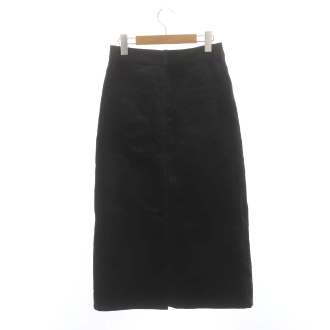 23区(ニジュウサンク)の23区 DENIM 23AWベルベットストレッチ Aライン スカート S 黒 レディースのスカート(ロングスカート)の商品写真