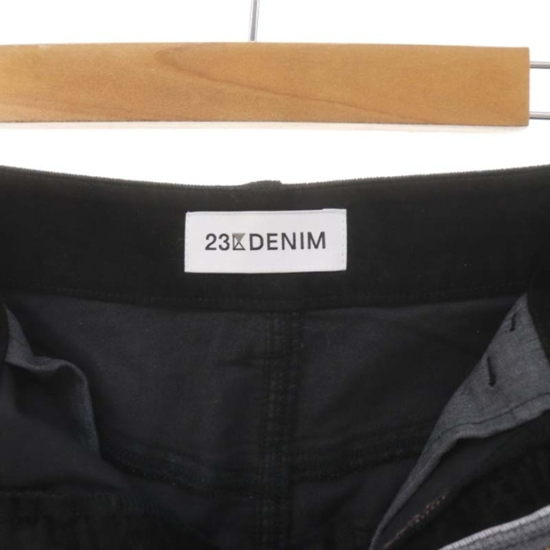 23区(ニジュウサンク)の23区 DENIM 23AWベルベットストレッチ Aライン スカート S 黒 レディースのスカート(ロングスカート)の商品写真