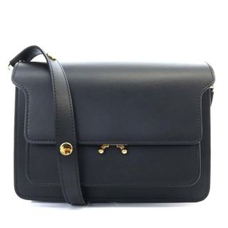 マルニ(Marni)のマルニ トランク ショルダーバッグ ワンショルダー 斜め掛け レザー 黒(ショルダーバッグ)