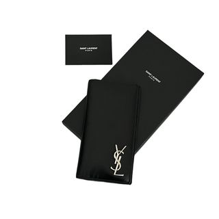 Yves Saint Laurent - 早い者勝ち Yves Saint Laurent 二つ折り 長財布 ブラック 黒