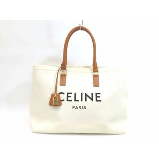 セリーヌ(celine)のセリーヌ 190062BNZ.02NT キャンバス×レザー ナチュラル/タン ホリゾンタル カバ  トートバッグ【池袋店】【中古】(トートバッグ)