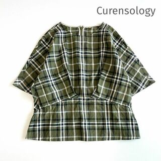 Curensology - curensology メタルチェックブラウス
