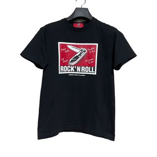 匿名発送　美品　クリームソーダ　コットンプリントTシャツ　サイズS ブラック(Tシャツ/カットソー(半袖/袖なし))