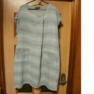 ワンピース　バルーン　チュニック　タイコットン　手織り綿　綿100%(ひざ丈ワンピース)