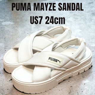 プーマ(PUMA)のPUMA MAYZE SANDAL プーマ メイズ サンダル 24cm ホワイト(サンダル)