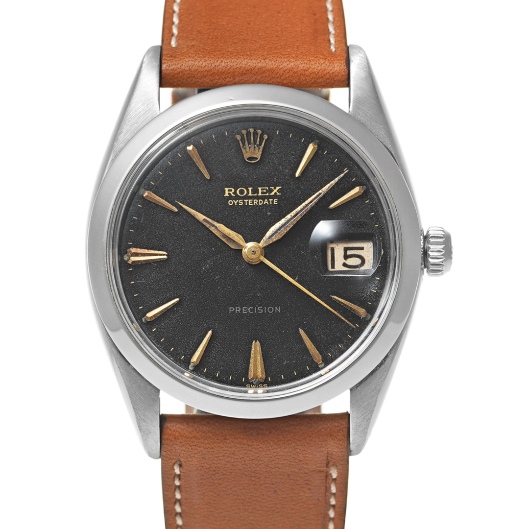 ROLEX(ロレックス)のROLEX オイスターデイト Ref.6694 ブラック アンティーク品 メンズ 腕時計 メンズの時計(腕時計(アナログ))の商品写真