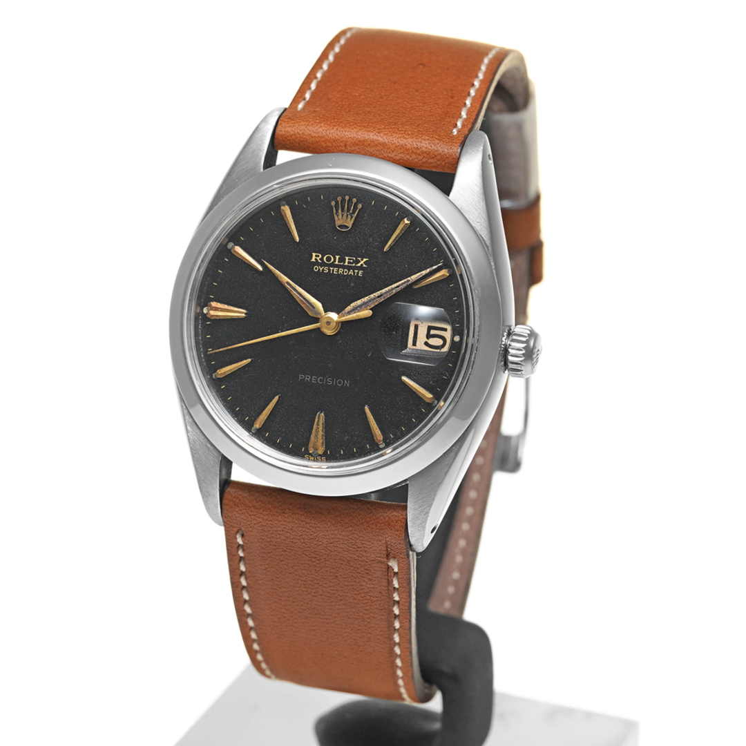 ROLEX(ロレックス)のROLEX オイスターデイト Ref.6694 ブラック アンティーク品 メンズ 腕時計 メンズの時計(腕時計(アナログ))の商品写真