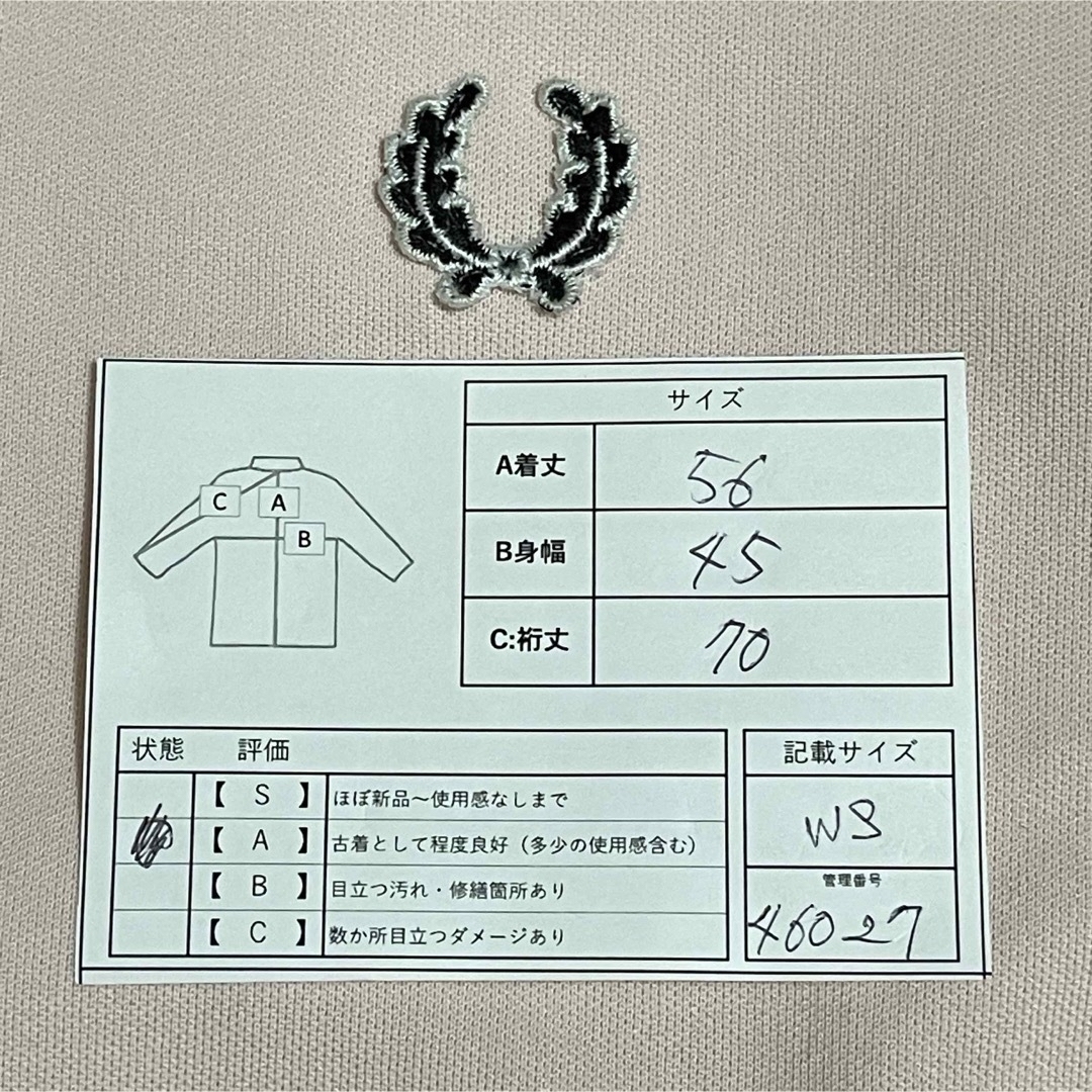 FRED PERRY(フレッドペリー)の美品WS】フレッドペリー刺繍トラックジャケットFred古着女子ジャージ　ピンク レディースのトップス(その他)の商品写真