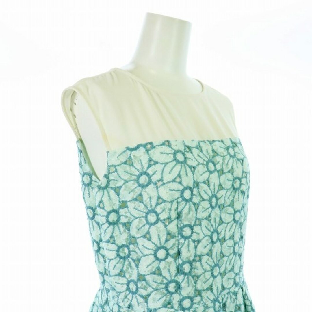 Lois CRAYON(ロイスクレヨン)のロイスクレヨン フラワーレースオーガンジードレス ワンピース ノースリーブ レディースのワンピース(ロングワンピース/マキシワンピース)の商品写真