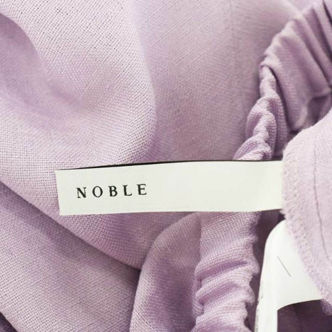 Noble(ノーブル)のノーブル 23SS リネンライクフレアスカート ミモレ ロング 紫 レディースのスカート(ロングスカート)の商品写真