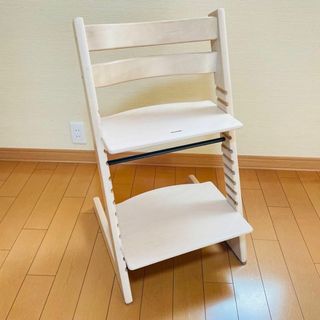 Stokke - 【美品】STOKKE ストッケ トリップトラップ ホワイトウォッシュ