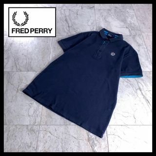 フレッドペリー(FRED PERRY)のフレッドペリー ゴルフ ポロシャツ 半袖 ネイビー S 日本製(ポロシャツ)