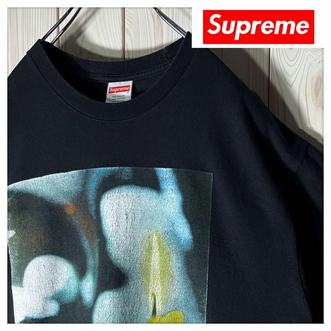 Supreme(シュプリーム)の【USA製 M】シュプリーム キャンドル フォトアート Tシャツ 黒 メンズのトップス(Tシャツ/カットソー(半袖/袖なし))の商品写真