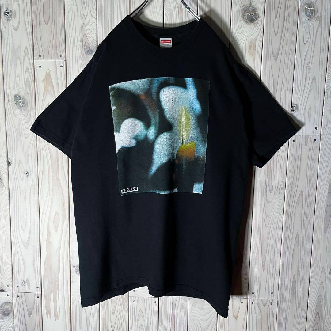 Supreme(シュプリーム)の【USA製 M】シュプリーム キャンドル フォトアート Tシャツ 黒 メンズのトップス(Tシャツ/カットソー(半袖/袖なし))の商品写真