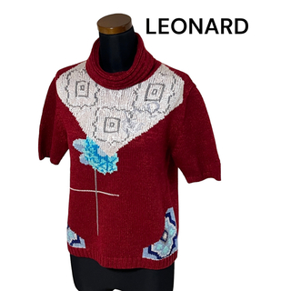 LEONARD - レアサンプル　レオナール　LEONARD SPORT　ニット　半袖　シルク