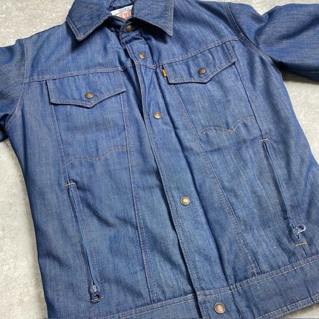 Levi's(リーバイス)の70's 70s SKI Levi's 中綿入り デニムジャケット スキーリーバイス ロケットタロン USA製 米国製 ヴィンテージ 370U メンズのジャケット/アウター(Gジャン/デニムジャケット)の商品写真