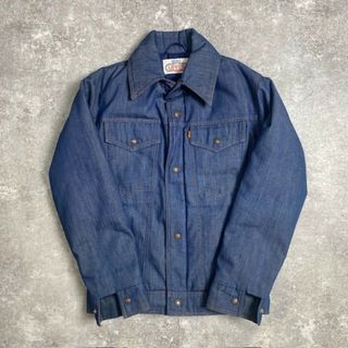 リーバイス(Levi's)の70's 70s SKI Levi's 中綿入り デニムジャケット スキーリーバイス ロケットタロン USA製 米国製 ヴィンテージ 370U(Gジャン/デニムジャケット)