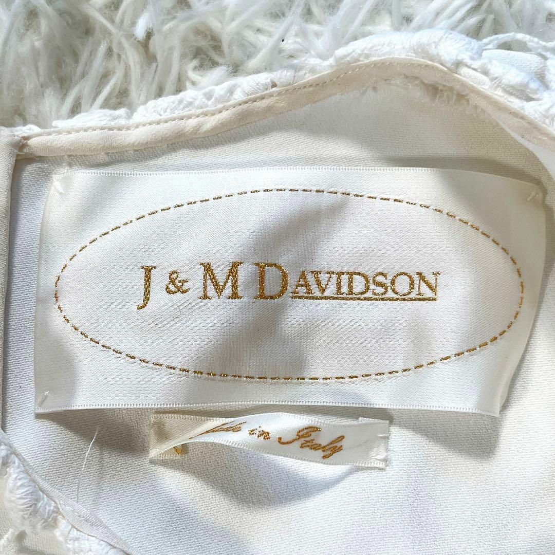 J&M DAVIDSON(ジェイアンドエムデヴィッドソン)の美品 J&M DAVIDSON ロングワンピース ノースリーブ 総レース 花柄 レディースのワンピース(ロングワンピース/マキシワンピース)の商品写真