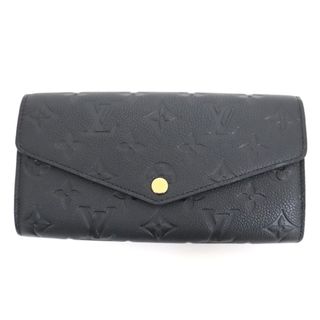 ルイヴィトン(LOUIS VUITTON)の【LOUIS VUITTON】ルイヴィトン ポルトフォイユ･サラ 2つ折り長財布 アンプラント ノワール M82257 RFID/kt10505tm(財布)