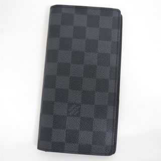 ルイヴィトン(LOUIS VUITTON)の【LOUIS VUITTON】ルイヴィトン ポルトフォイユ･ブラザ 2つ折り長財布 ダミエ・グラフィット N62665 TA3132/kt10509tm(財布)