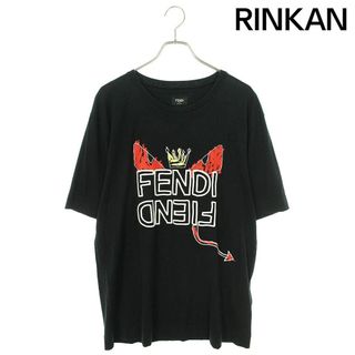 FENDI - フェンディ  FY0936 A6ZO キングデーモンプリントTシャツ メンズ L