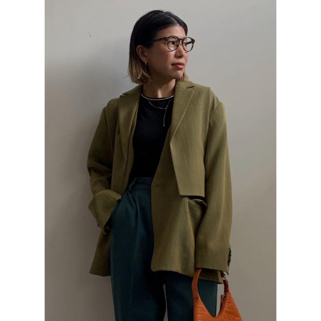 Ameri VINTAGE - CONVERTIBLE HERRINGBONE JACKETの通販 by Ameri VINTAGE - CONVERTIBLE HERRINGBONE JACKETの通販 by