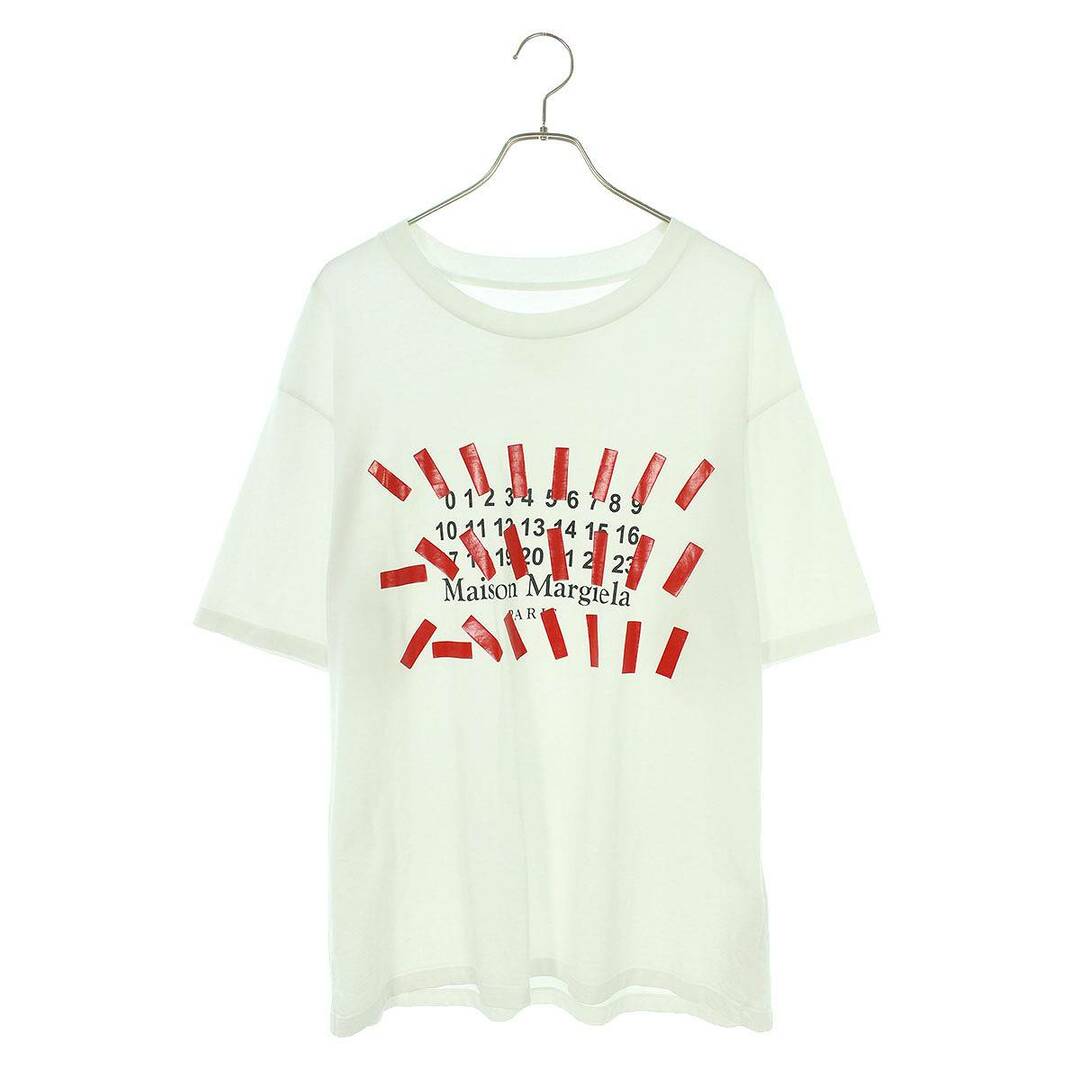 Maison Martin Margiela(マルタンマルジェラ)のマルタンマルジェラ1  21SS  S30GC0731 カレンダーロゴプリントオーバーサイズTシャツ メンズ 44 メンズのトップス(Tシャツ/カットソー(半袖/袖なし))の商品写真