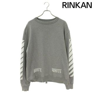 オフホワイト(OFF-WHITE)のオフホワイト  15AW バックバイアススウェット メンズ S(スウェット)