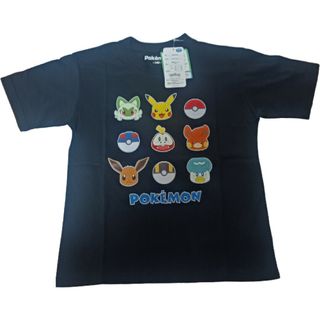 女の子向け！140cm 新品未使用 Tシャツブラック ポケットモンスターポケモン(Tシャツ/カットソー)