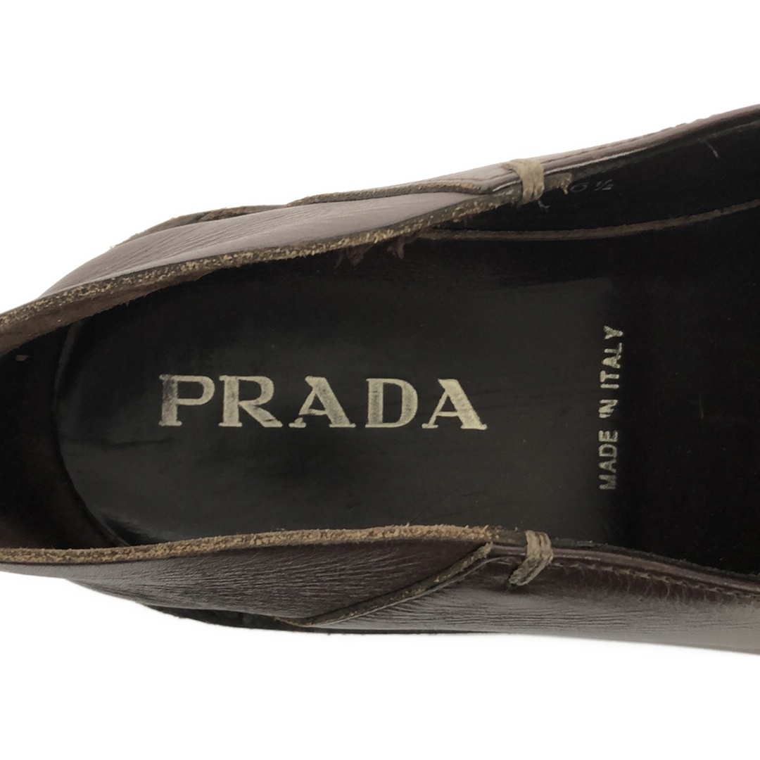 PRADA プラダ スクエアトゥスリッポンローファーシューズ PRADA プラダ スクエアトゥスリッポンローファーシューズ