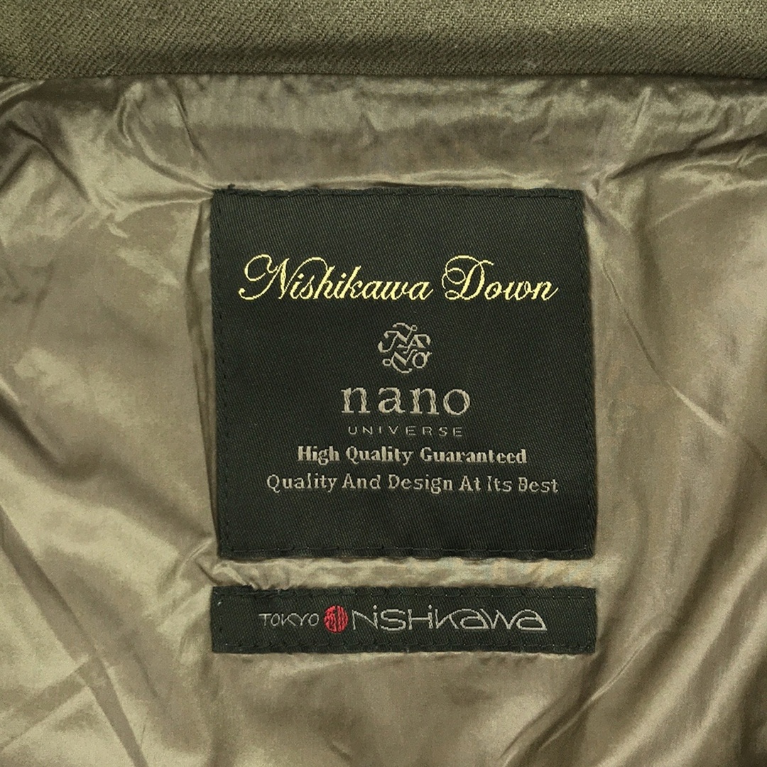 nano・universe(ナノユニバース)のnano universe ナノ ユニバース 西川ダウン フーデッドファーロングダウンジャケット NL82DWW002TS カーキグレー系 36 レディースのジャケット/アウター(ダウンジャケット)の商品写真