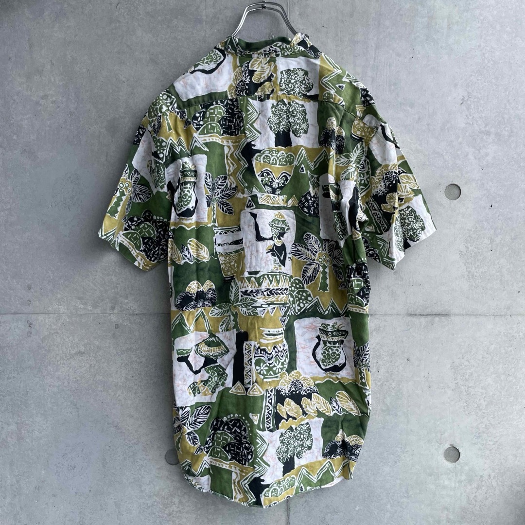 Paul Smith(ポールスミス)の90年代 フランス製 Paul Smith 総柄 半袖シャツ アロハ グリーン メンズのトップス(シャツ)の商品写真
