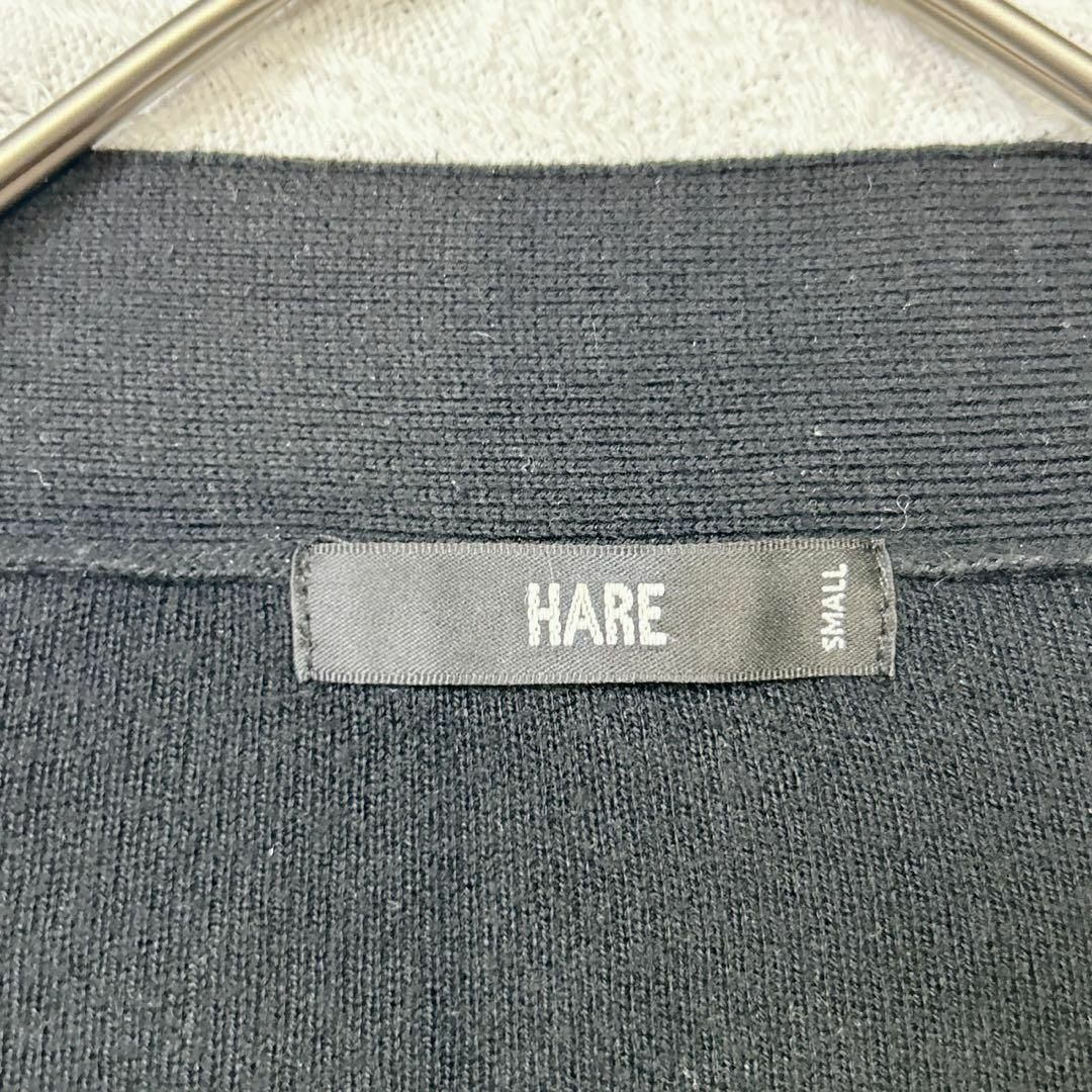 HARE(ハレ)のHARE ハレ　レディース　カーディガン　ロング　ブラック　S レディースのトップス(カーディガン)の商品写真