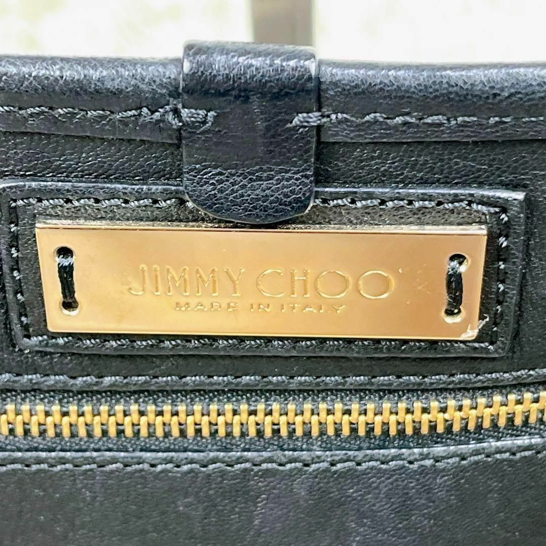 JIMMY CHOO(ジミーチュウ)のジミーチュウ トートバッグ サシャ S スタッズ レザー ブラック レディースのバッグ(ハンドバッグ)の商品写真