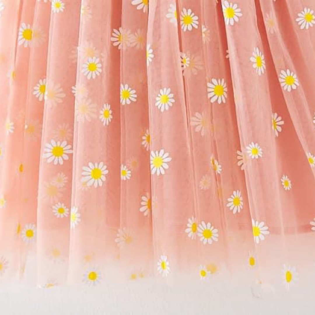 80 新品 未使用 ピンク サマー デイジー ワンピース 夏 涼やか フォーマル キッズ/ベビー/マタニティのベビー服(~85cm)(ワンピース)の商品写真